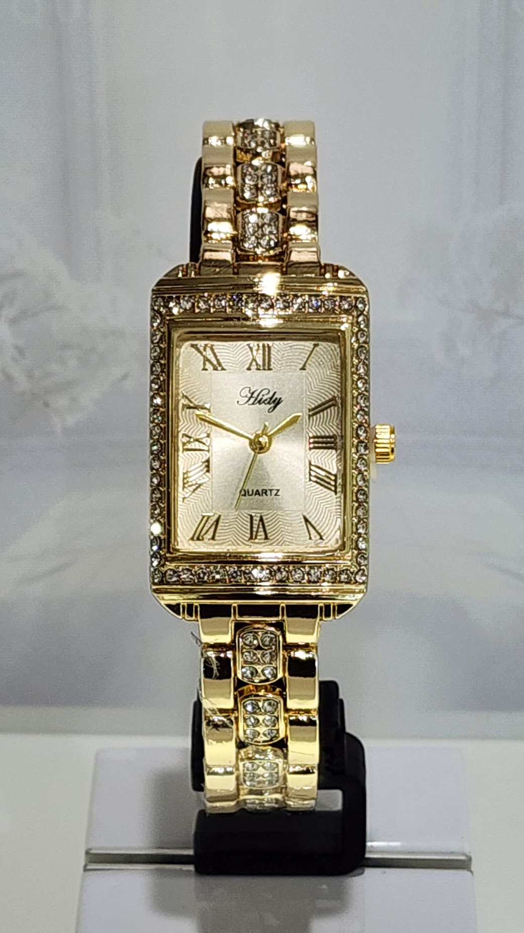 Ladies HIDY Fashion Dress Watch Gold Tone Case Gold Dial Watch - Design 2411 Dress Watches 