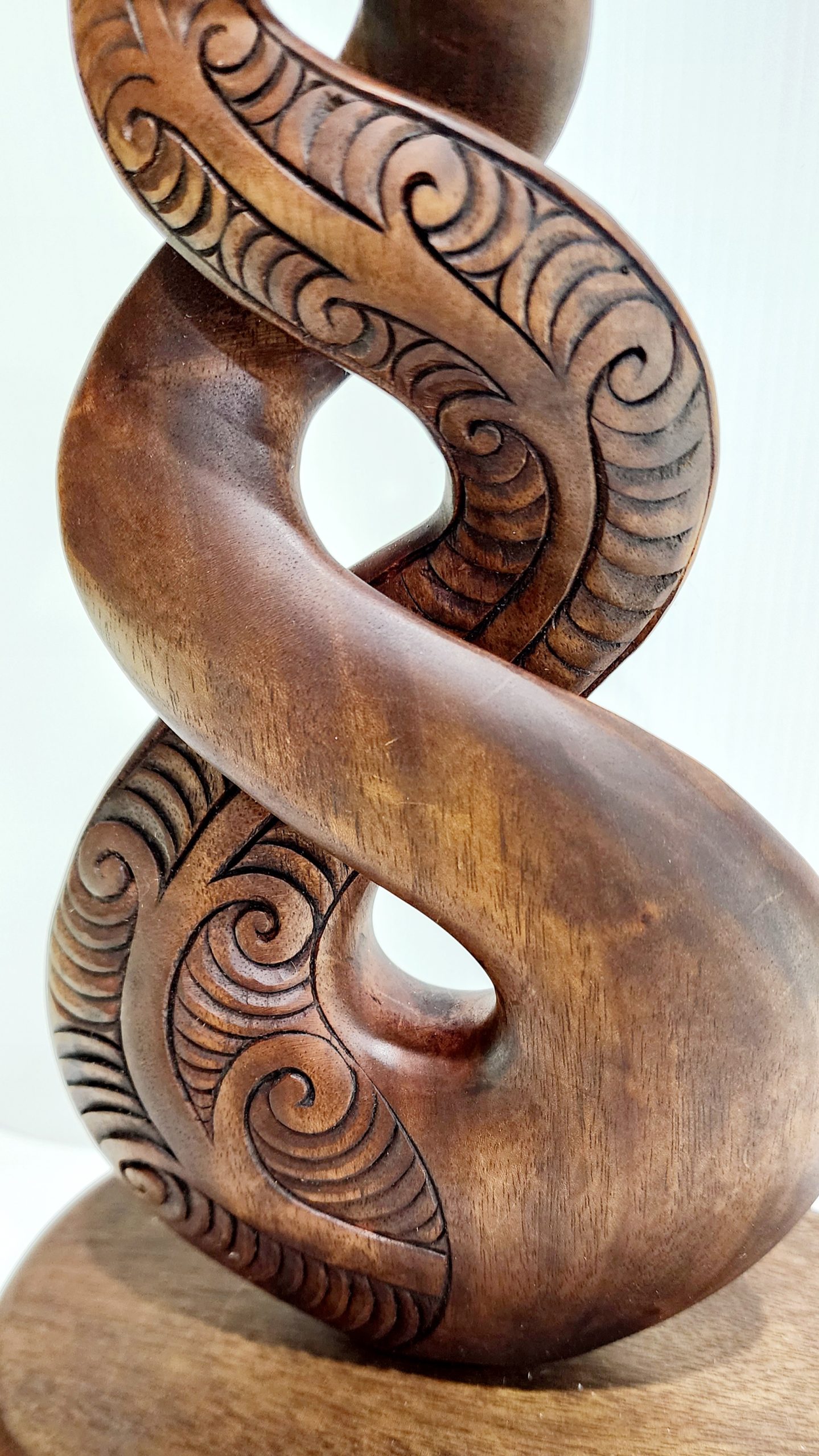 Wooden Carved Twist On Base 320mm High NIXON, WATCH Wooden Carved Twist On Base 320mm High NIXON, WATCH