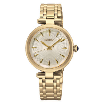 Seiko Quartz Ladies Gold Tone Case & Dial Watch - SRZ554P1 Seiko 