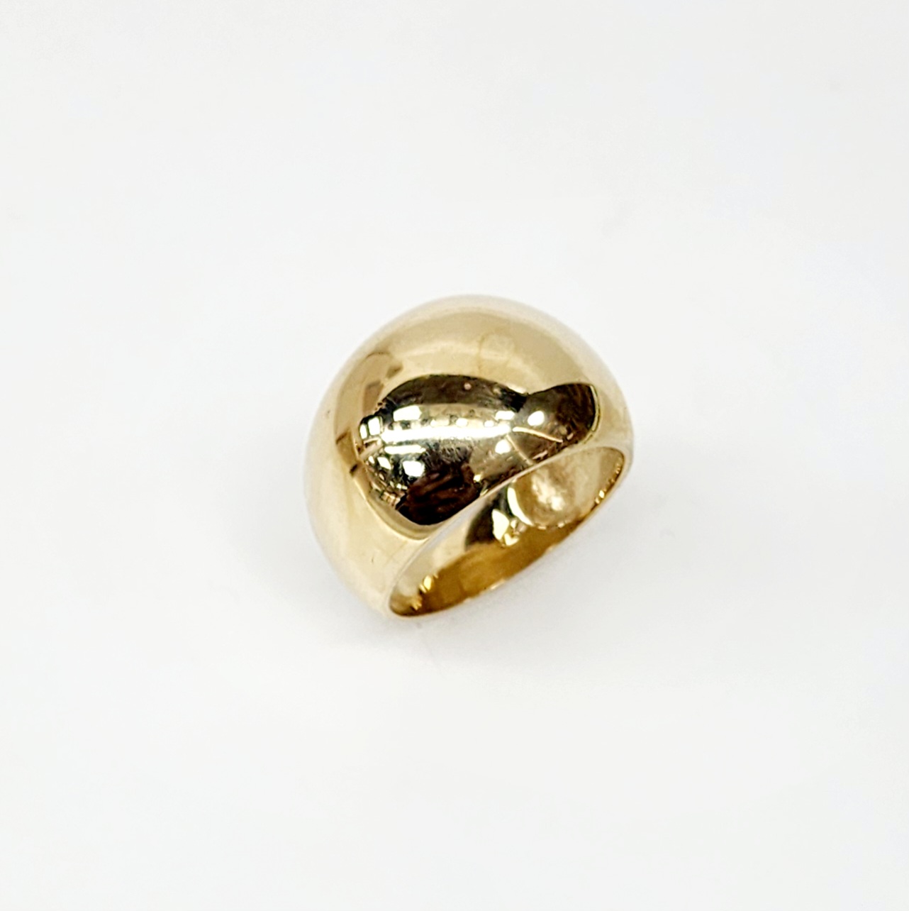 9ct Yellow Gold 14.5mm Wide Classic Dome Ring Gold Rings 9ct Yellow Gold 14.5mm Wide Classic Dome Ring Gold Rings