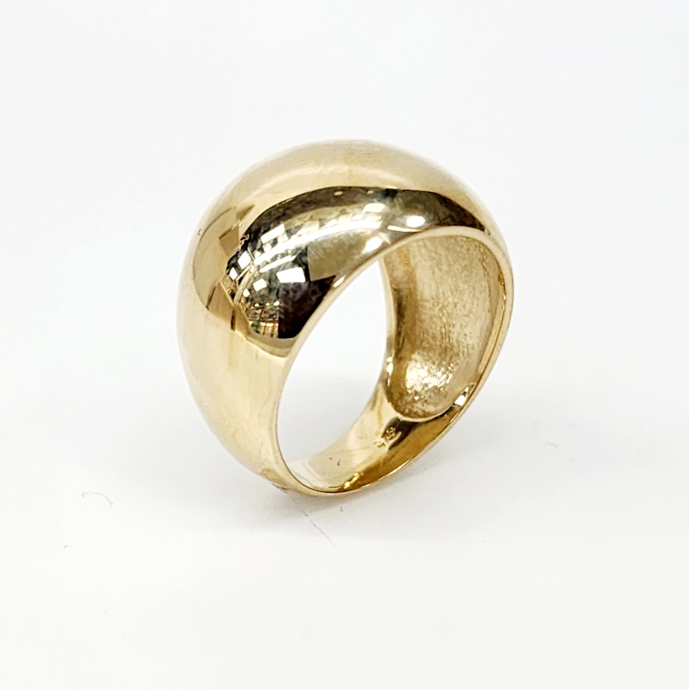 9ct Yellow Gold 14.5mm Wide Classic Dome Ring Gold Rings 9ct Yellow Gold 14.5mm Wide Classic Dome Ring Gold Rings