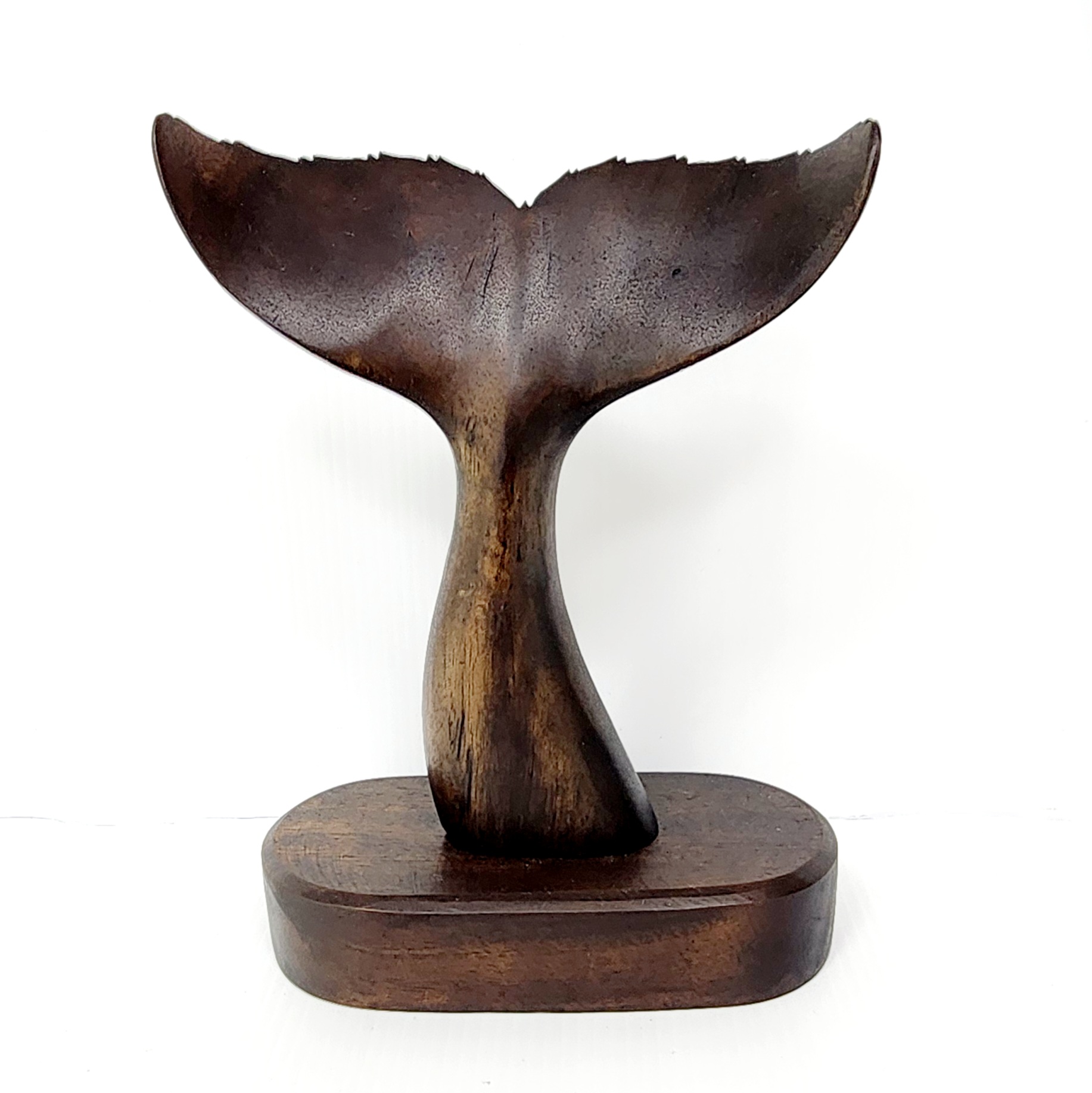 Wooden Carved Whale Tail On Base - Small NIXON, WATCH Wooden Carved Whale Tail On Base - Small NIXON, WATCH