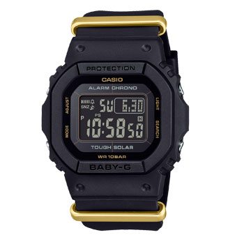 Casio Baby-G Digital 50YR Anniversary Solar Powered 100M Black Case & Resin Band - BGDS565ZE-1D CASIO 