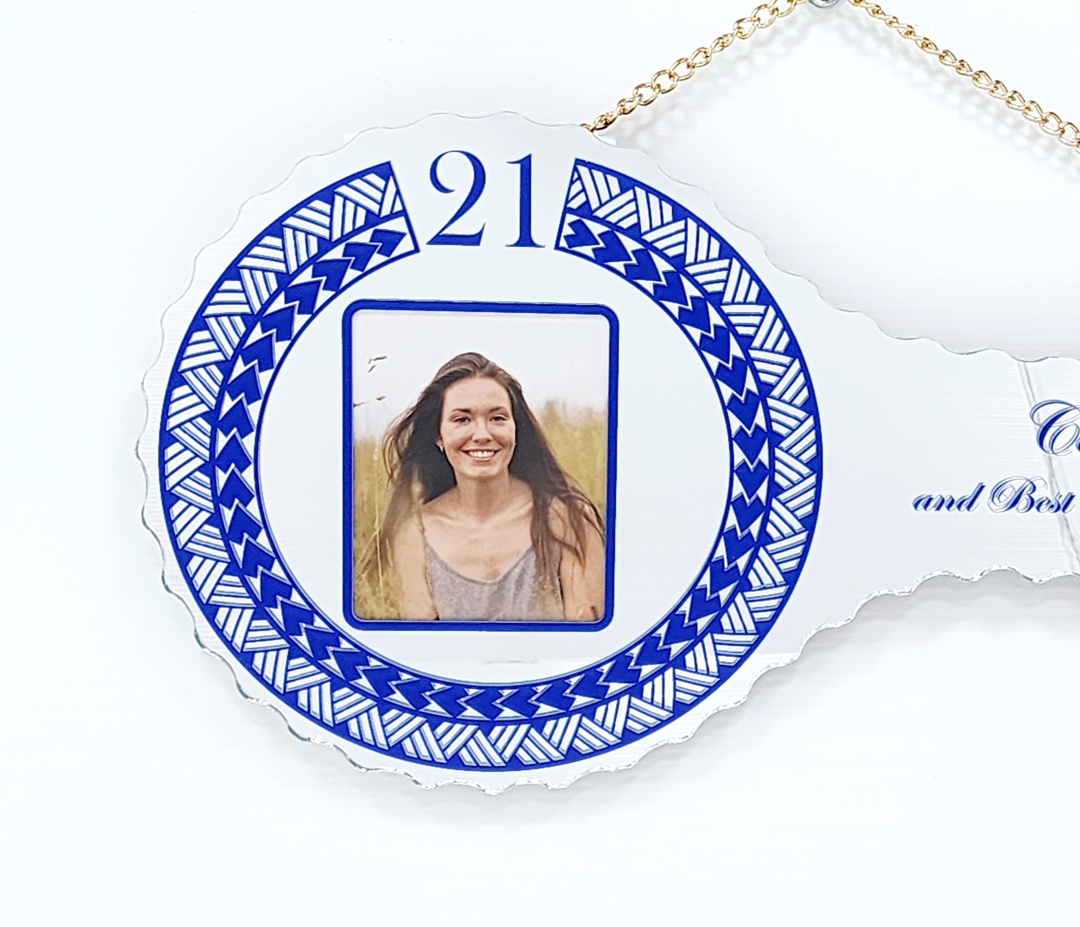 Samoan Tattoo Design with Samoan Sila Mirrored / Glass Photo 21st Birthday Key - SJ2415 21ST MIRROR KEYS Samoan Tattoo Design with Samoan Sila Mirrored / Glass Photo 21st Birthday Key - SJ2415 21ST MIRROR KEYS