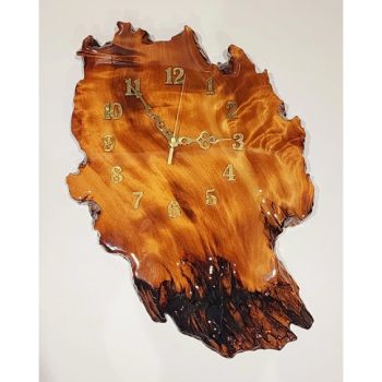 New Zealand Swamp Kauri Wall Clock  - KC-OZZ 21ST MIRROR KEYS 