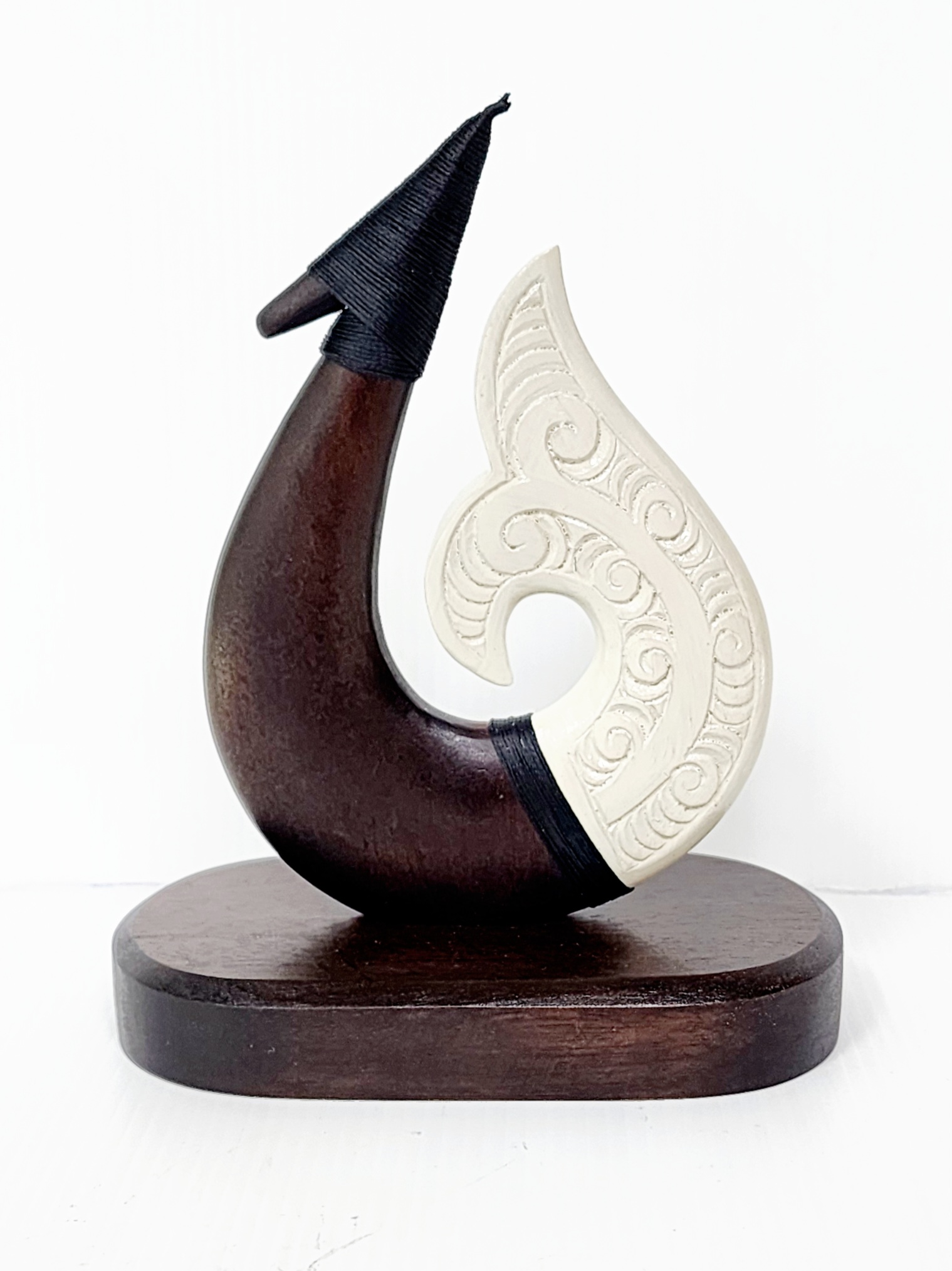 Wooden Carved Hook with White Resin on Base 170mm High 9ct Gold Ring, Gold Jewellery, Gold Rings 