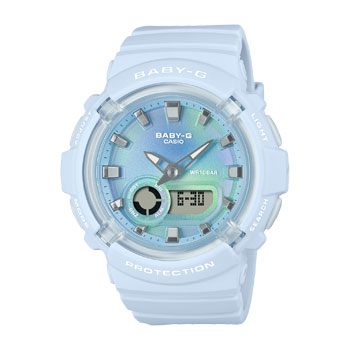 Baby-G Duel Time Tie-Dye Look, Blue Dial & Resin Band Strap 100M WR - BGA280TD-2A G-SHOCK 