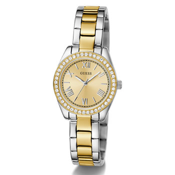 Guess Ladies Mini Luna Gold / Silver Tone, Gold Dial - GW0841L2 GUESS 