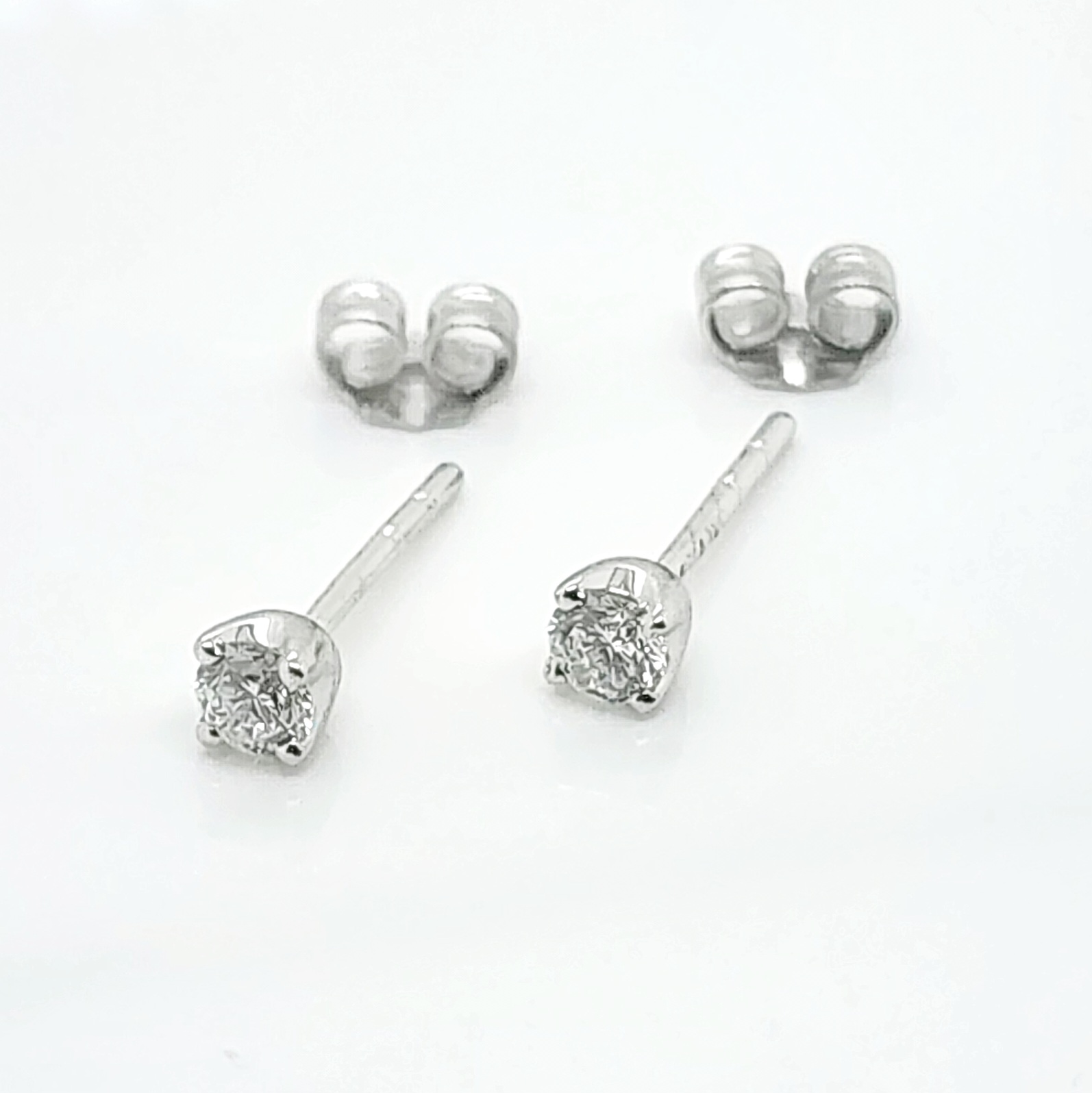 0.28ct TDW Lab Grown Diamond Studs with 4 Claw Setting in 9ct White Gold - CYE9909W Gold Earrings 0.28ct TDW Lab Grown Diamond Studs with 4 Claw Setting in 9ct White Gold - CYE9909W Gold Earrings
