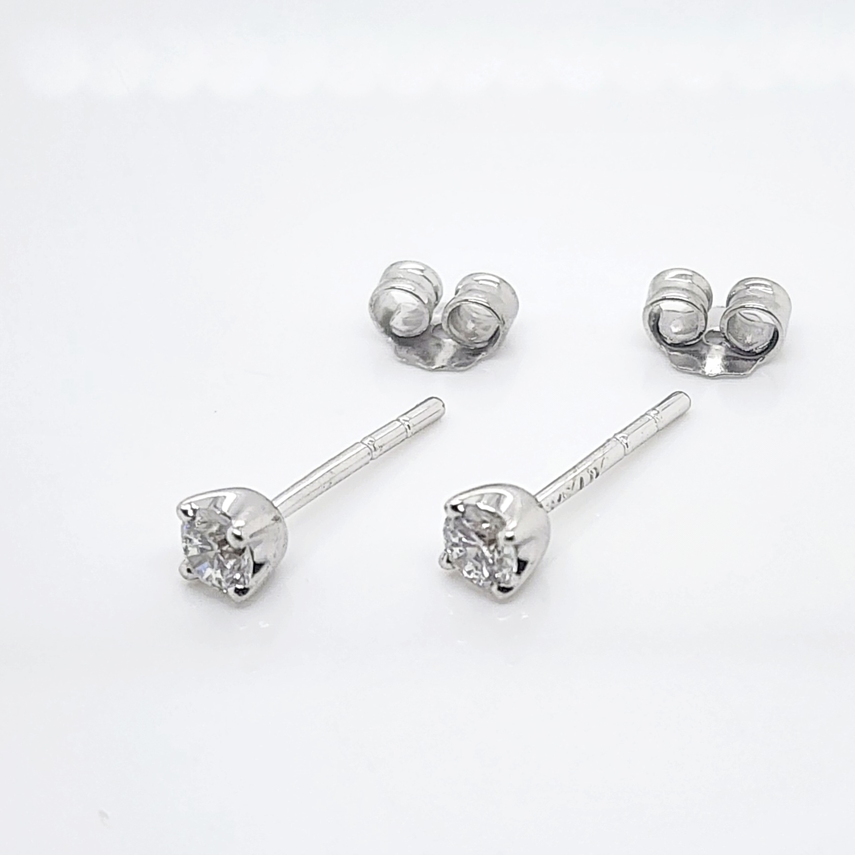 0.28ct TDW Lab Grown Diamond Studs with 4 Claw Setting in 9ct White Gold - CYE9909W Gold Earrings 0.28ct TDW Lab Grown Diamond Studs with 4 Claw Setting in 9ct White Gold - CYE9909W Gold Earrings