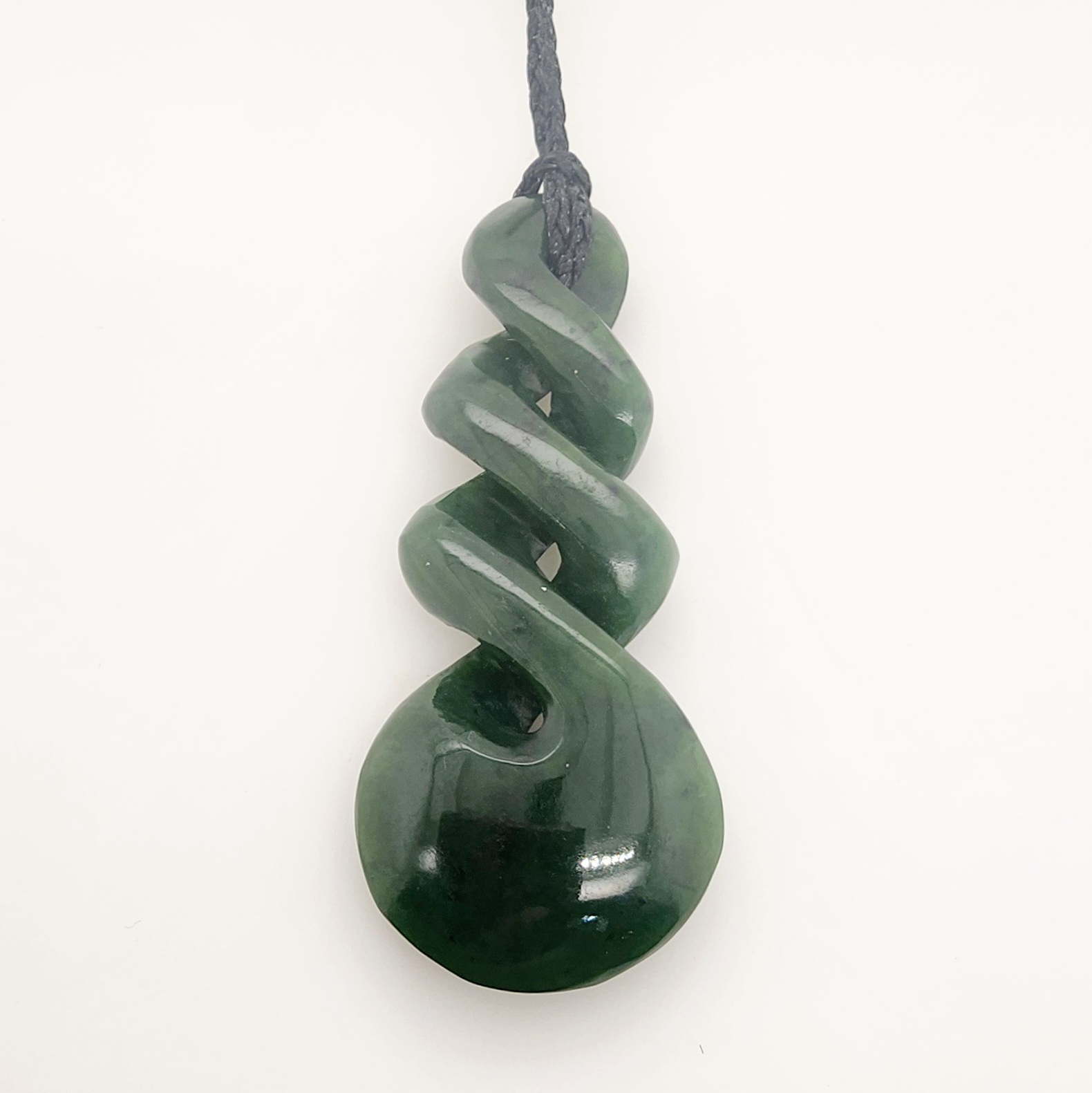 New Zealand Pounamu 75mm Triple Twist Necklace - HPN333.150 Greenstone?Jewellery 