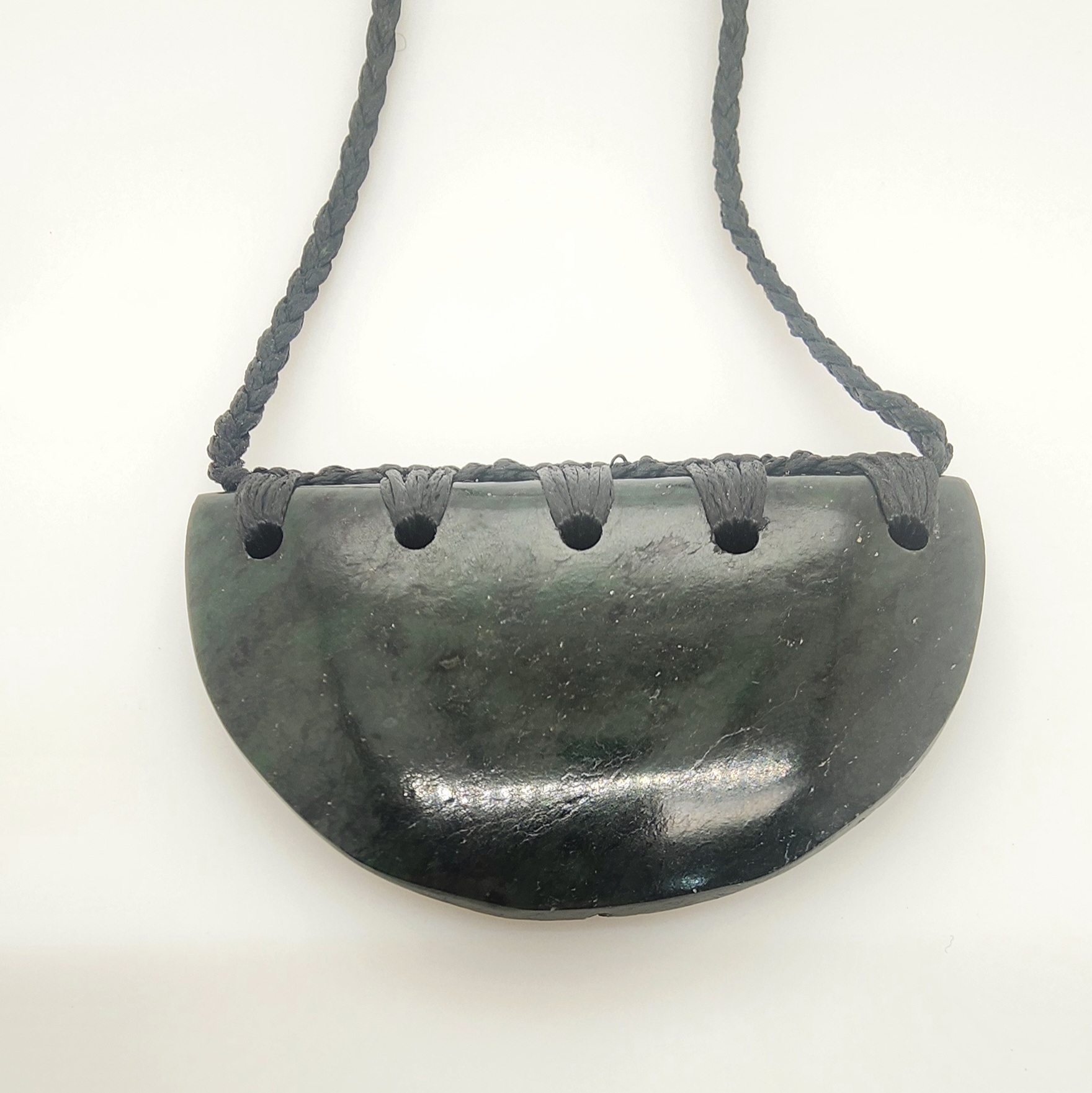 New Zealand Pounamu Breast Plate Necklace - HPN926.70 Greenstone?Jewellery 