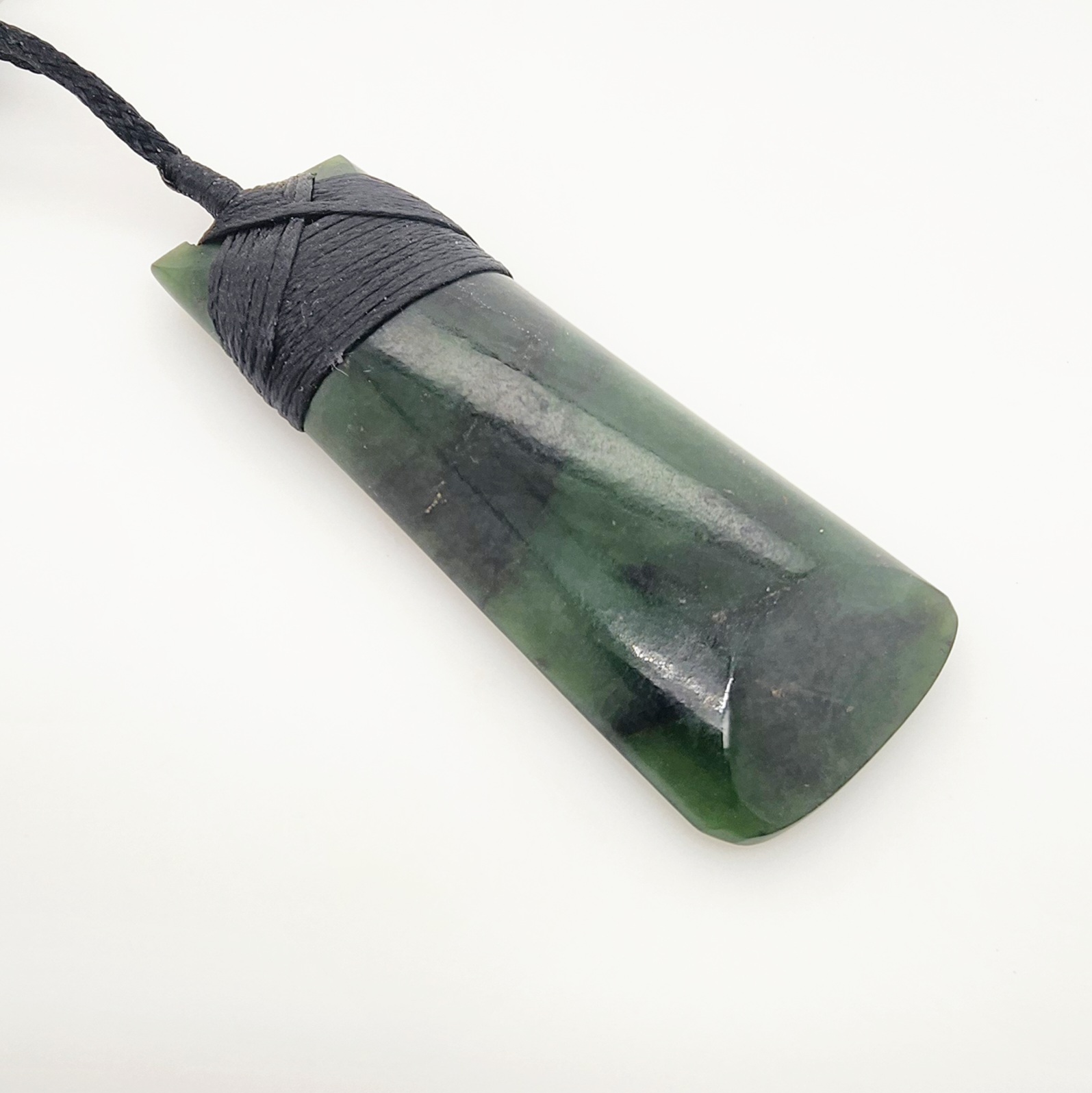 New Zealand Pounamu Bounded Toki Necklace - HPFF60.60G Greenstone?Jewellery 