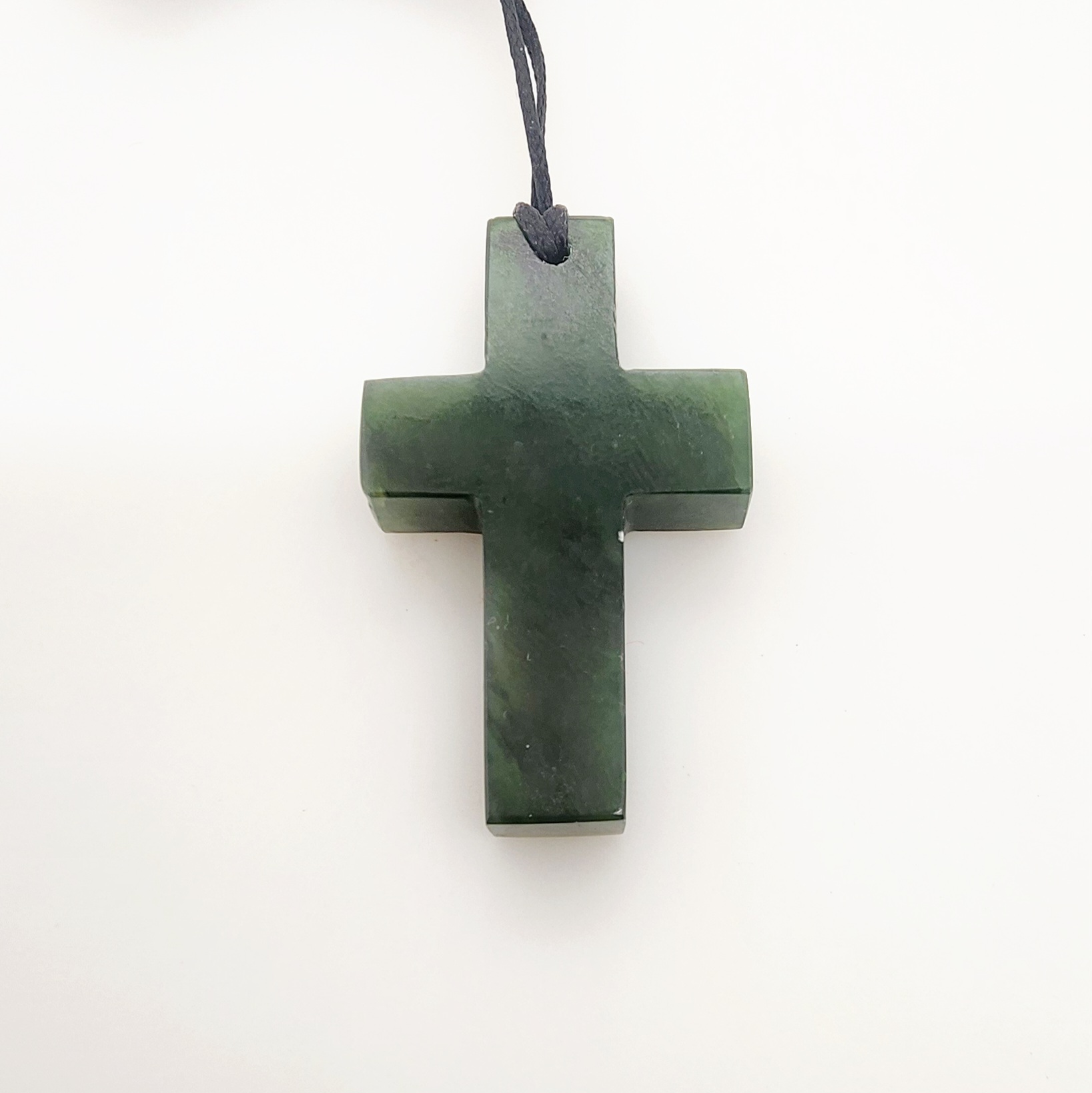 New Zealand Pounamu Cross Necklace - HPCR40.46 Greenstone?Jewellery New Zealand Pounamu Cross Necklace - HPCR40.46 Greenstone?Jewellery