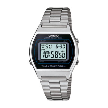 Casio Retro Digital Stainless Steel Band - B640WD-1A CASIO 