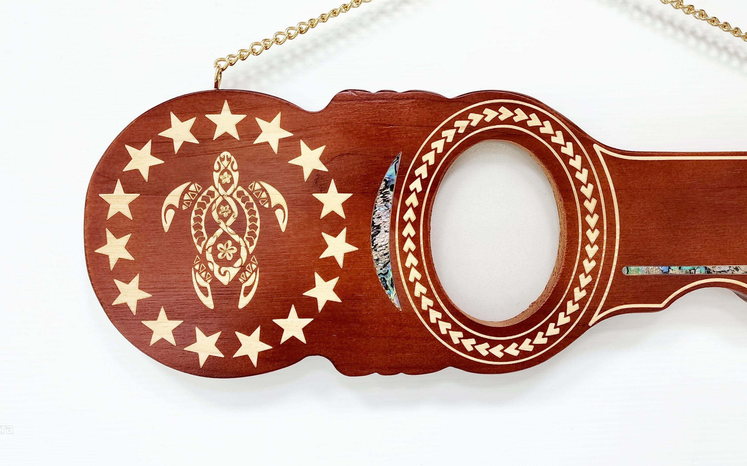 21st Island Design Wooden Key with Laser Engraved Patterns & 15 Stars with Turtle and Paua Shell Inlay - SJ2440 21st Keys 21st Island Design Wooden Key with Laser Engraved Patterns & 15 Stars with Turtle and Paua Shell Inlay - SJ2440 21st Keys