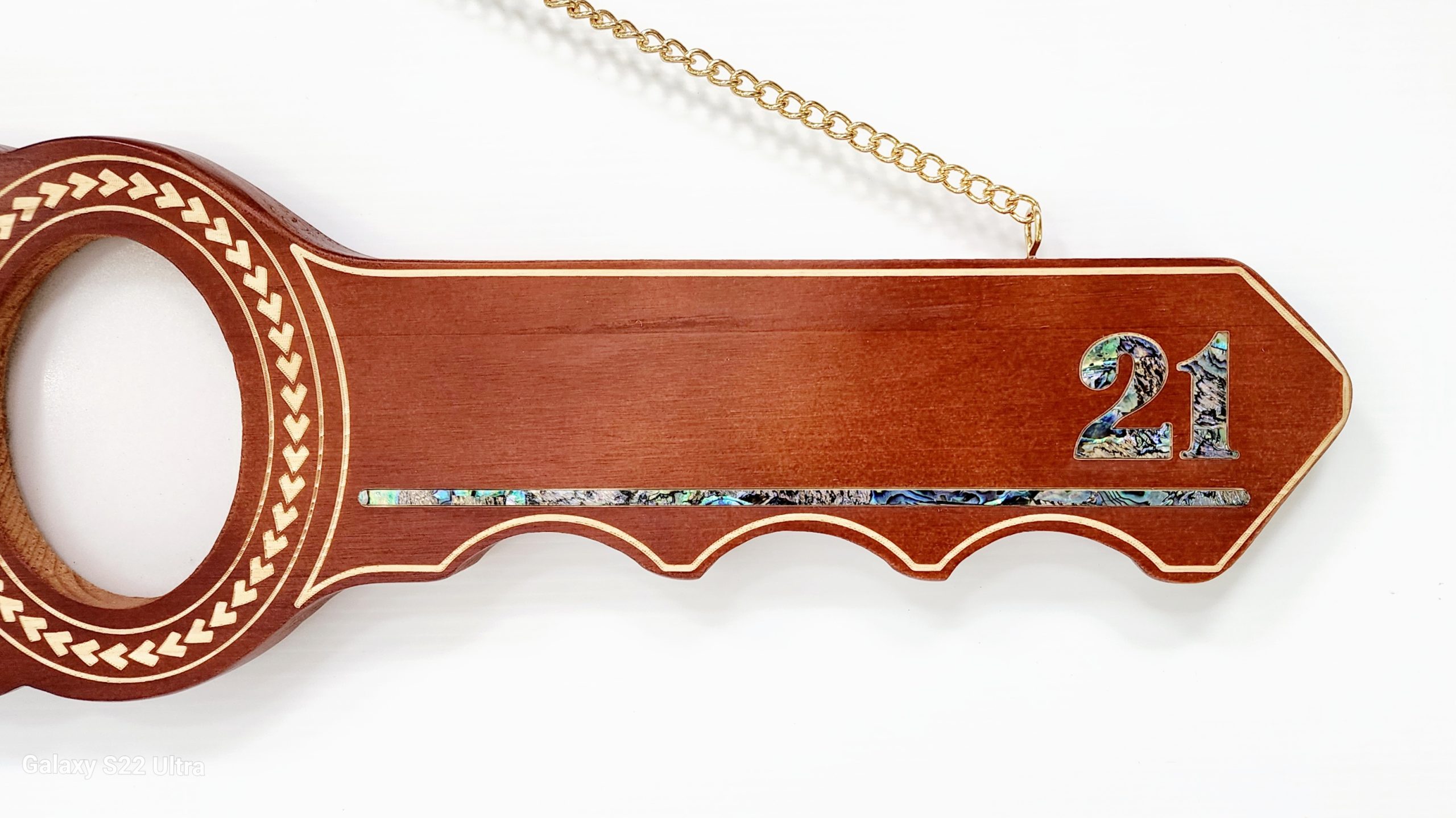 21st Island Design Wooden Key with Laser Engraved Patterns & 15 Stars with Turtle and Paua Shell Inlay - SJ2440 21st Keys 21st Island Design Wooden Key with Laser Engraved Patterns & 15 Stars with Turtle and Paua Shell Inlay - SJ2440 21st Keys