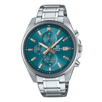 EDIFICE Analog Chronograph 100M WR Blue Dial, Stainless Steel Case & Strap - EFV610DE-2A G-SHOCK 