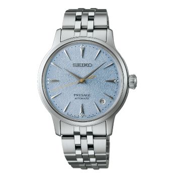 Seiko Ladies Presage Automatic ‘Frozen Skydiving’ Diamond Cocktail Time 34mm Watch - SRPL61J1 G-SHOCK 