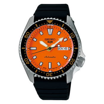 Seiko 5 Sports SKX Series Automatic Orange Dial 100m WR Watch - SRPL89K1 G-SHOCK 