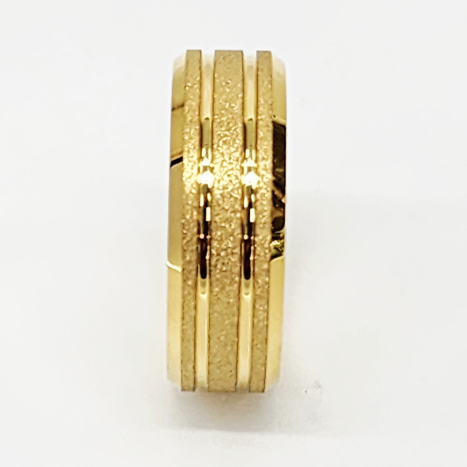 8mm Wide Gold Plated Tungsten Carbide Ring with Comfort Fit Band - TC05 Gold Rings 8mm Wide Gold Plated Tungsten Carbide Ring with Comfort Fit Band - TC05 Gold Rings