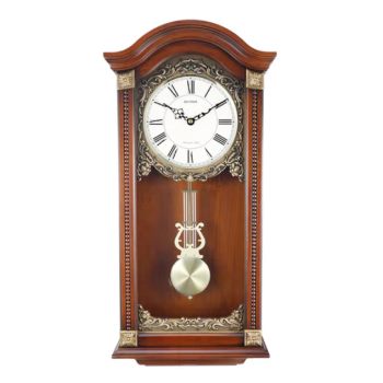 Rhythm Large Deluxe Wooden Pendulum Wall Clock With Westminster Chime - CMJ524NR06 Seiko 