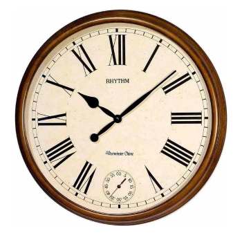 Rhythm Wooden Case Masters II Chiming Wall Clock 50cm - CMH721CR06 Seiko 