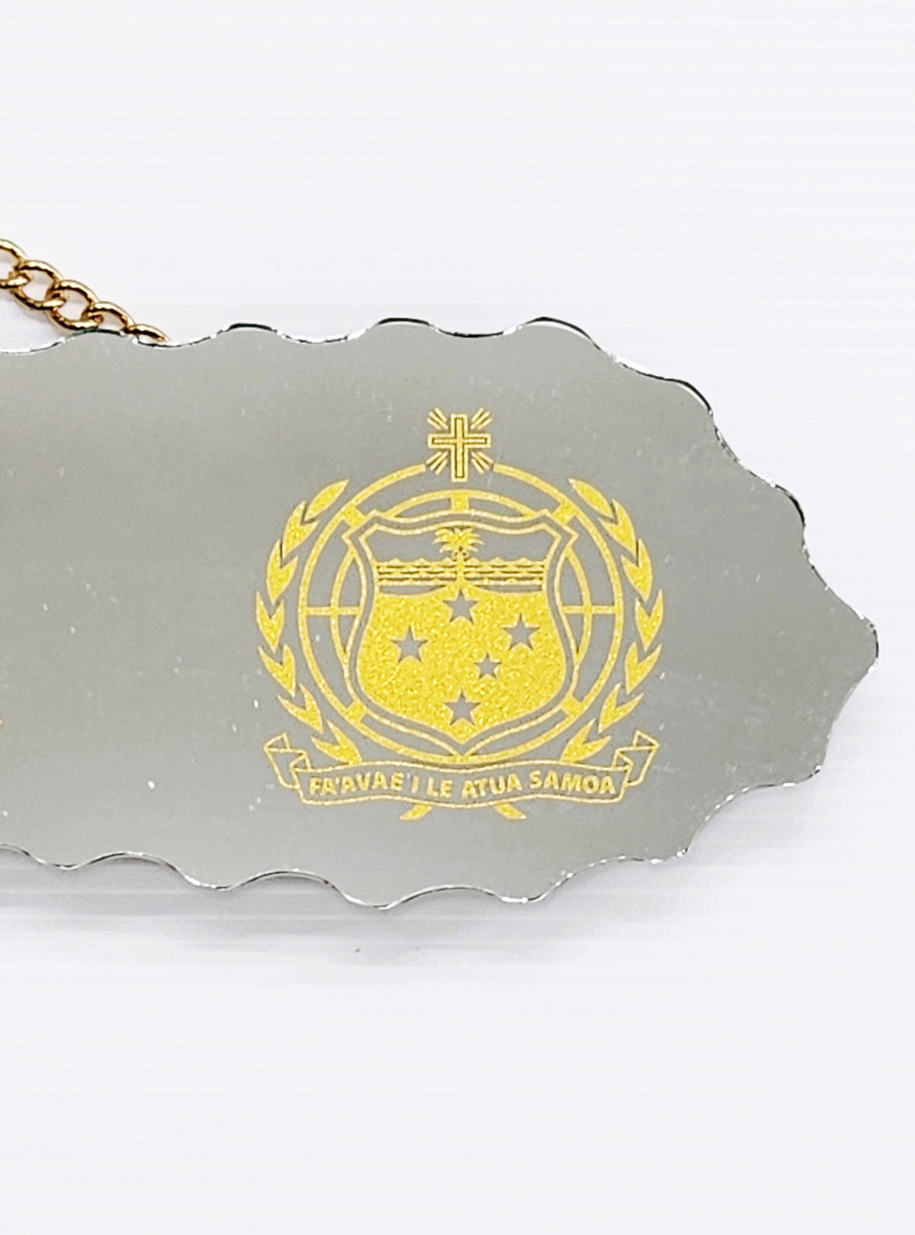 Golden Print Design with Samoan Sila & Tattoo Patterns Mirrored/Glass Photo 21st Birthday Key - SJ2504 21ST MIRROR KEYS Golden Print Design with Samoan Sila & Tattoo Patterns Mirrored/Glass Photo 21st Birthday Key - SJ2504 21ST MIRROR KEYS