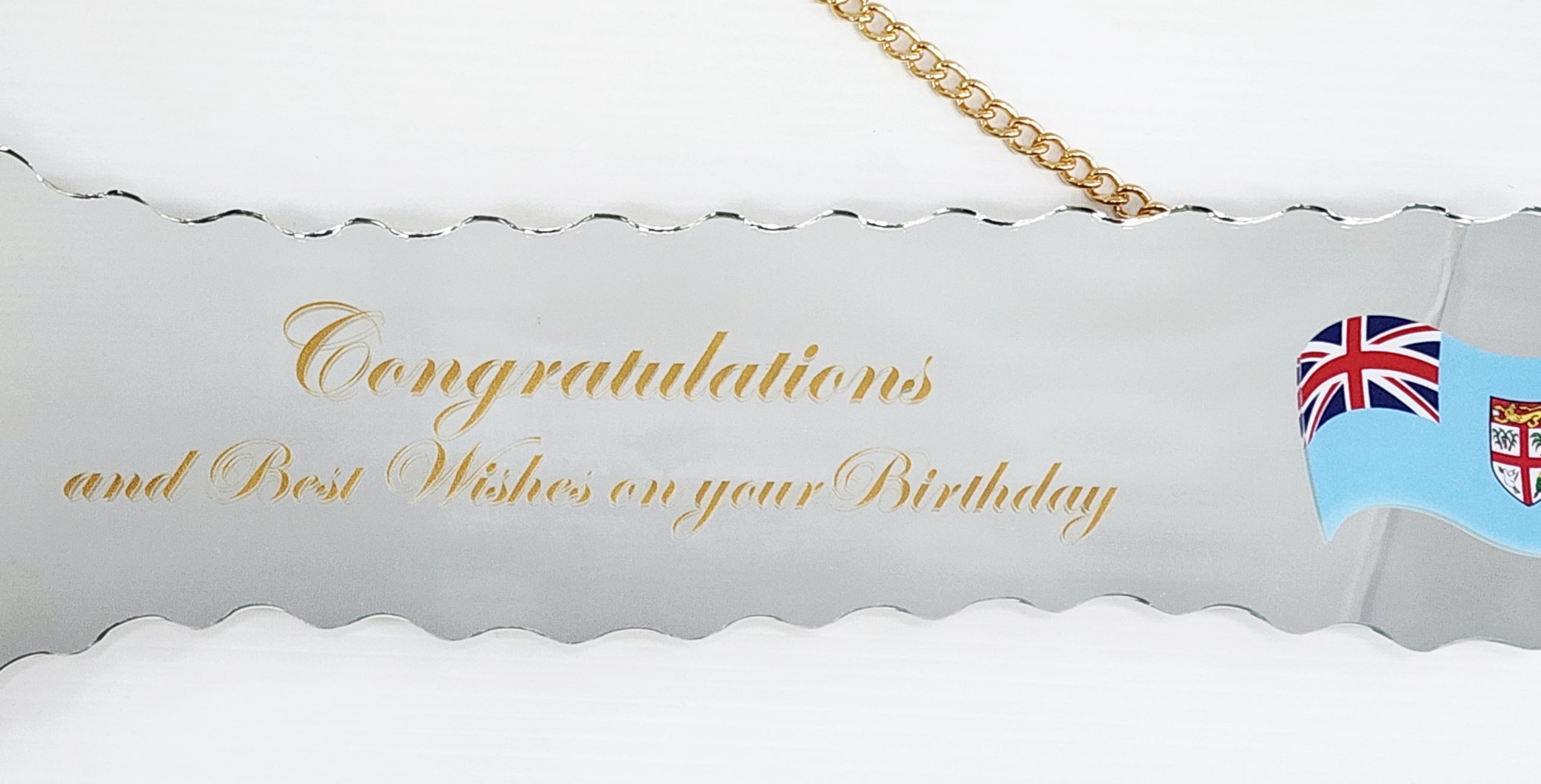 Gold & Black Fijian Design and Coloured Flag Mirrored/Glass Photo 21st Birthday Key - SJ2506 21ST MIRROR KEYS Gold & Black Fijian Design and Coloured Flag Mirrored/Glass Photo 21st Birthday Key - SJ2506 21ST MIRROR KEYS