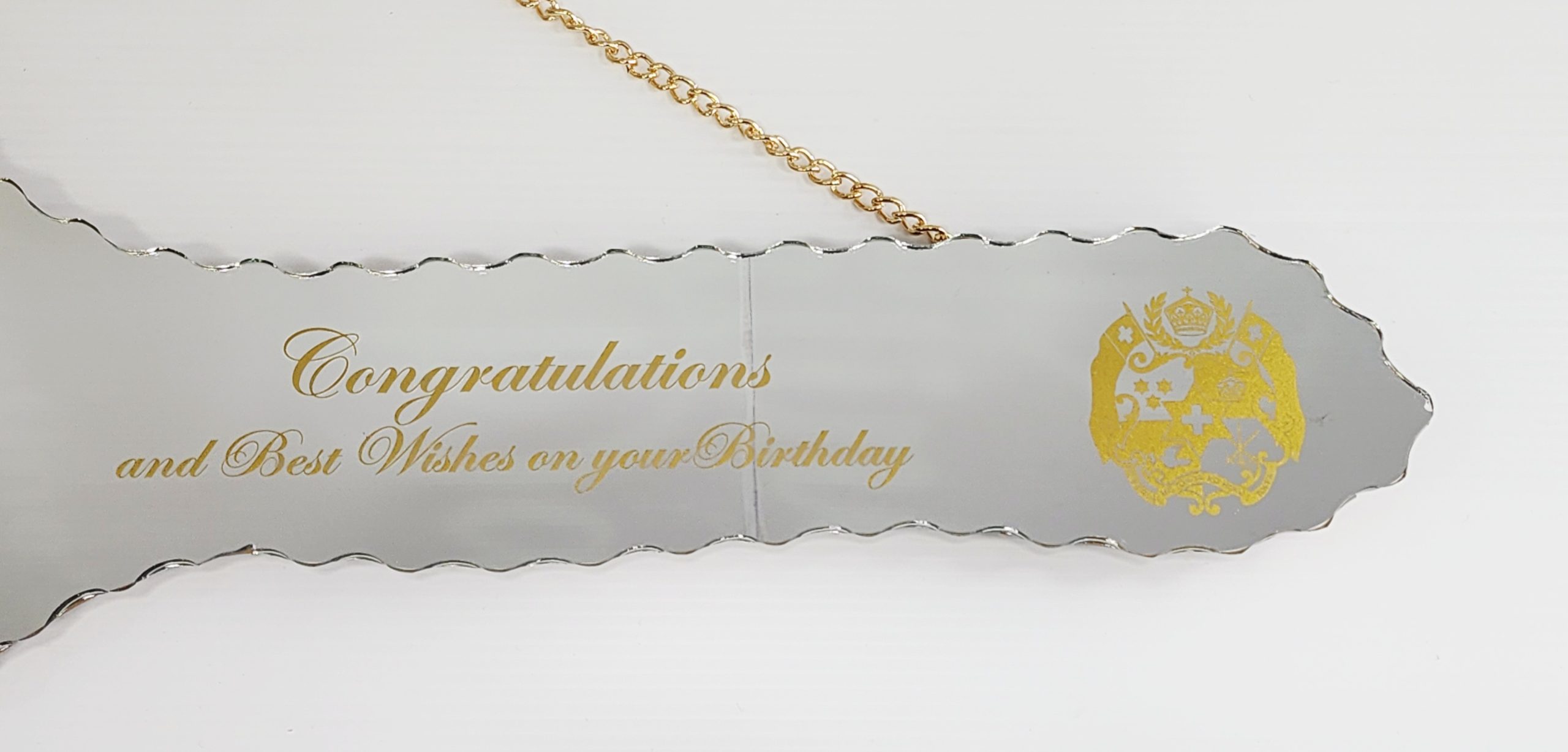Golden Print Design with Tongan Sila & Tattoo Patterns Mirrored/Glass Photo 21st Birthday Key - SJ2503 21ST MIRROR KEYS Golden Print Design with Tongan Sila & Tattoo Patterns Mirrored/Glass Photo 21st Birthday Key - SJ2503 21ST MIRROR KEYS