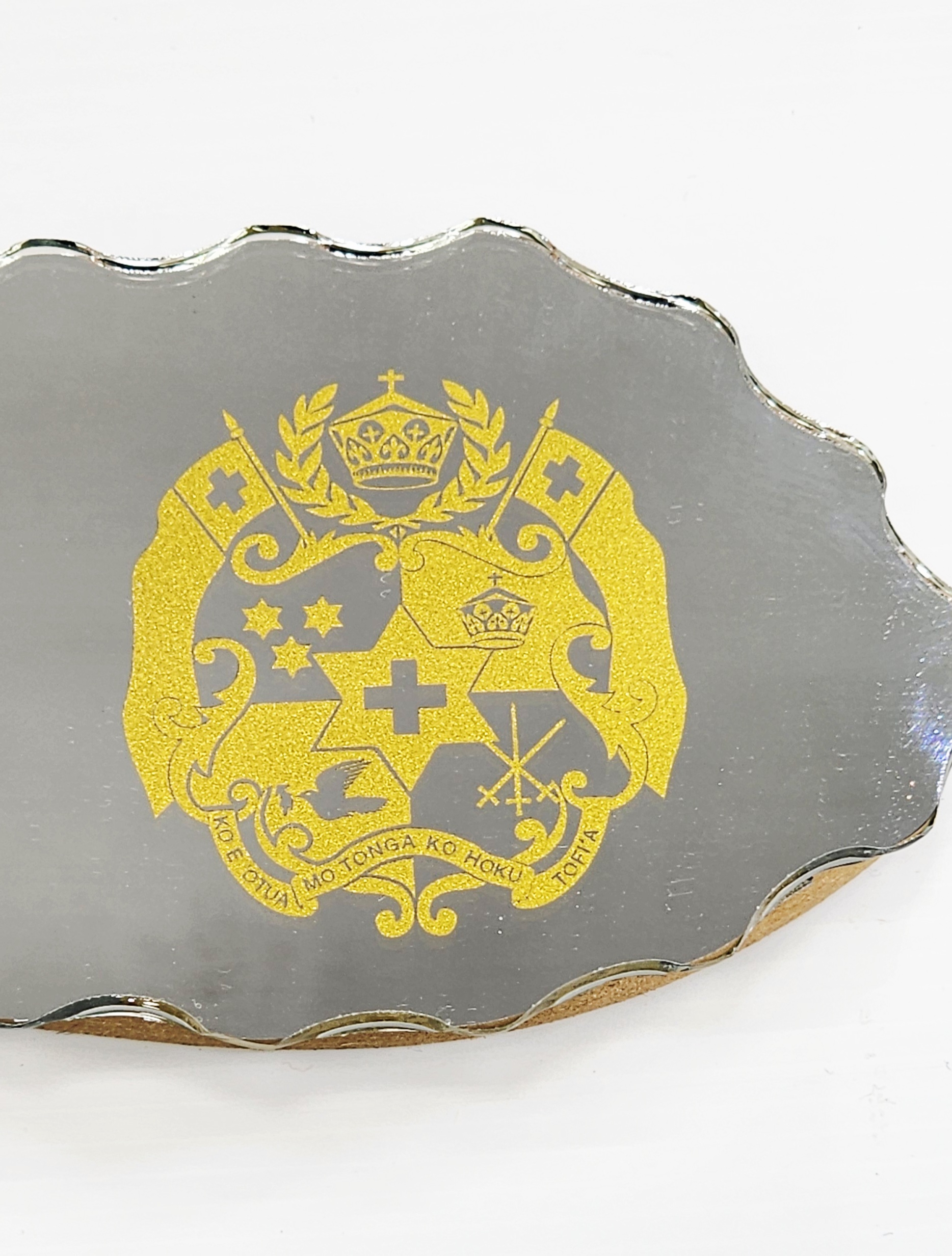 Golden Print Design with Tongan Sila & Tattoo Patterns Mirrored/Glass Photo 21st Birthday Key - SJ2503 21ST MIRROR KEYS Golden Print Design with Tongan Sila & Tattoo Patterns Mirrored/Glass Photo 21st Birthday Key - SJ2503 21ST MIRROR KEYS