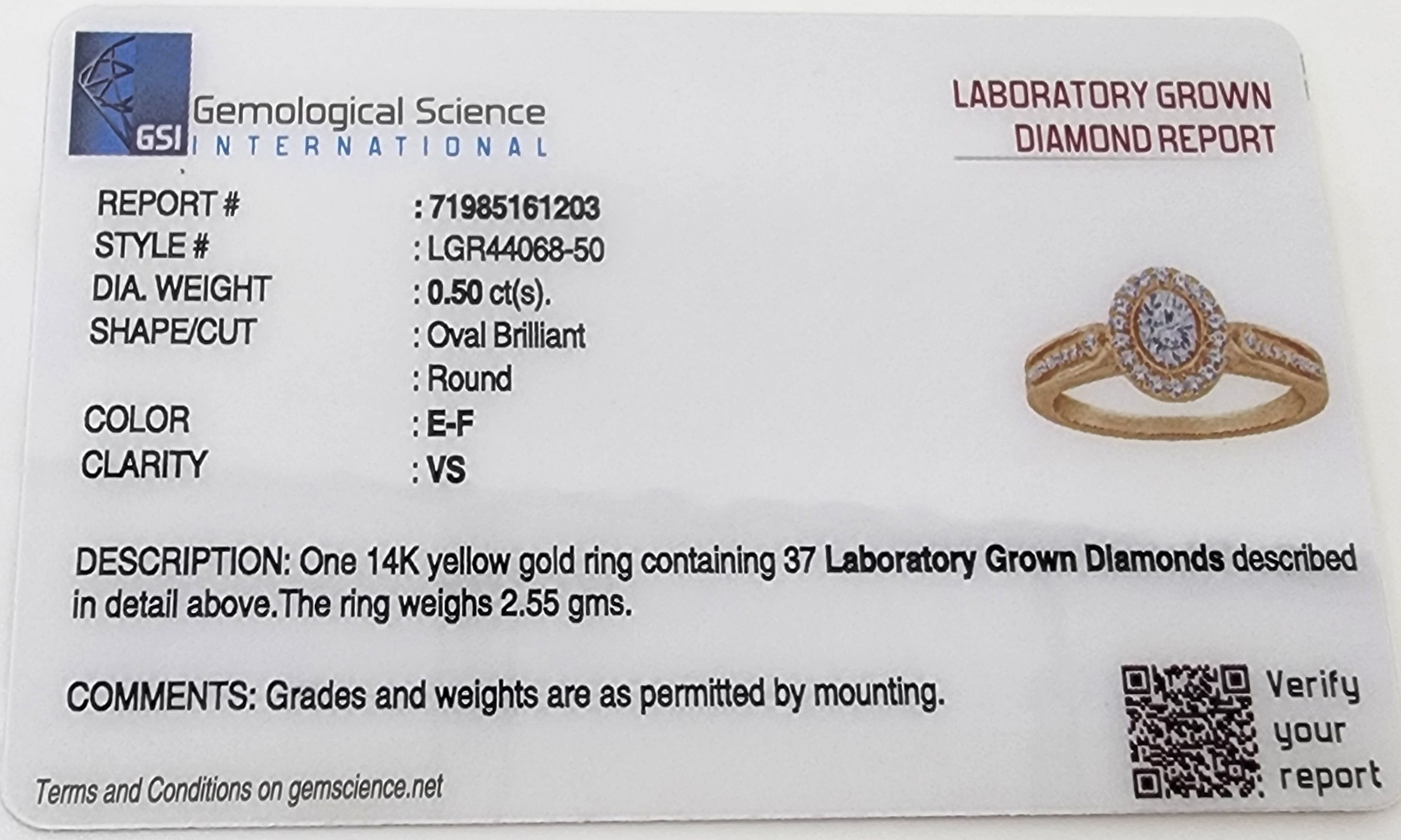 14ct Yellow Gold Lab Grown Diamond Engagement Ring 0.50ct TDW EF/VS – Oval Cut with Halo - LGR44068 Gold Earrings 14ct Yellow Gold Lab Grown Diamond Engagement Ring 0.50ct TDW EF/VS – Oval Cut with Halo - LGR44068 Gold Earrings
