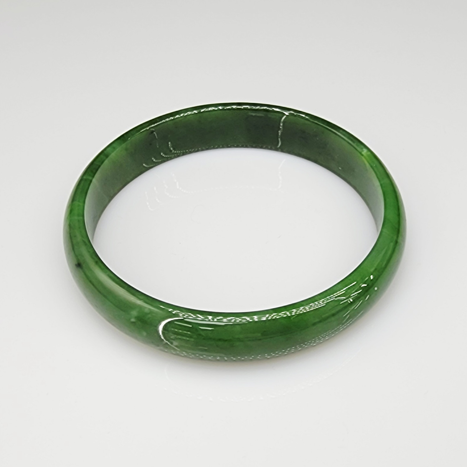 New Zealand Greenstone Bangle 73mm - BANW.140 9ct Gold Ring, Gold Jewellery, Gold Rings 