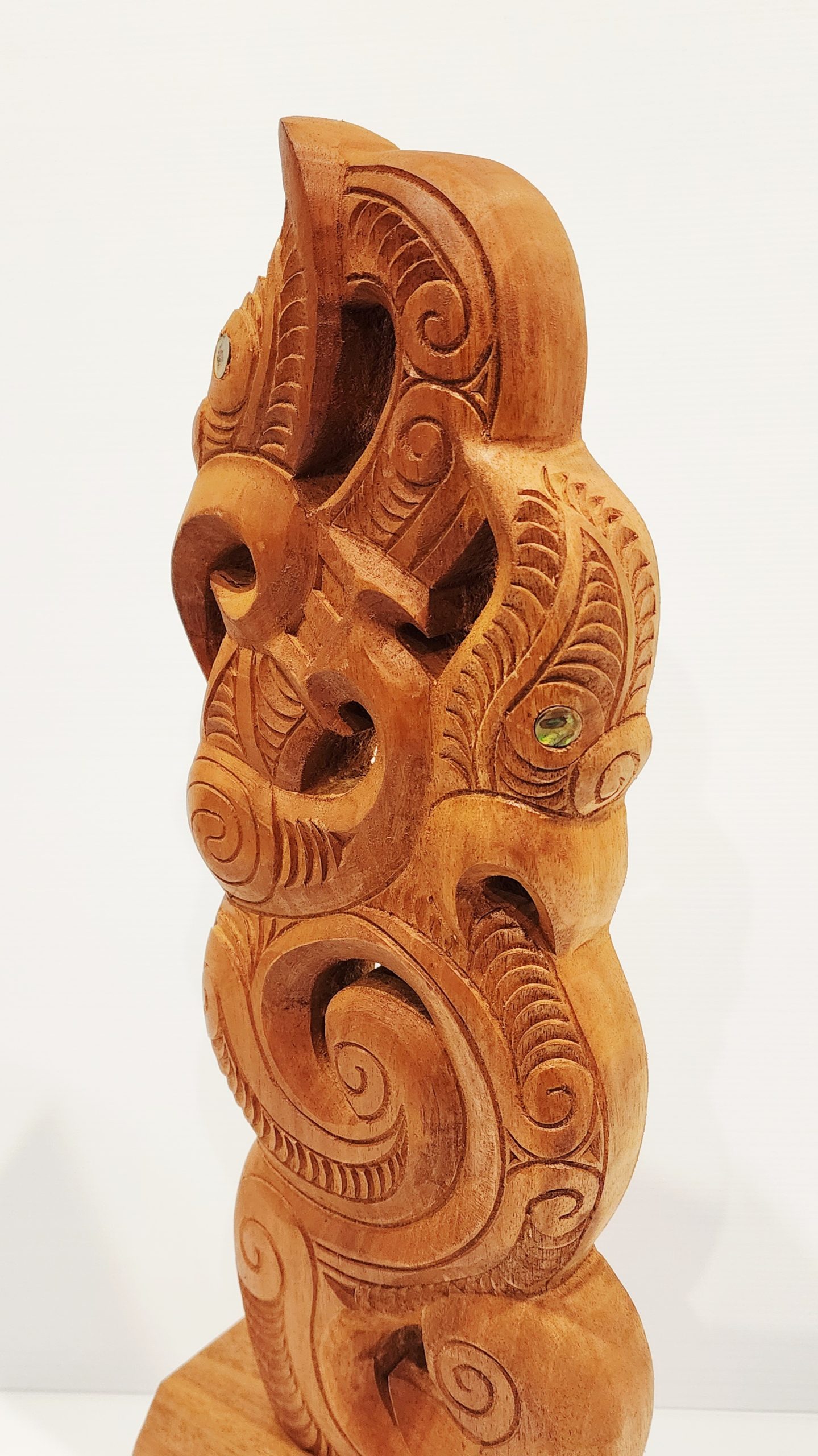 Wooden Hand Carved X-Large Manaia on Stand - WA042 Wooden Hand Carved X-Large Manaia on Stand - WA042