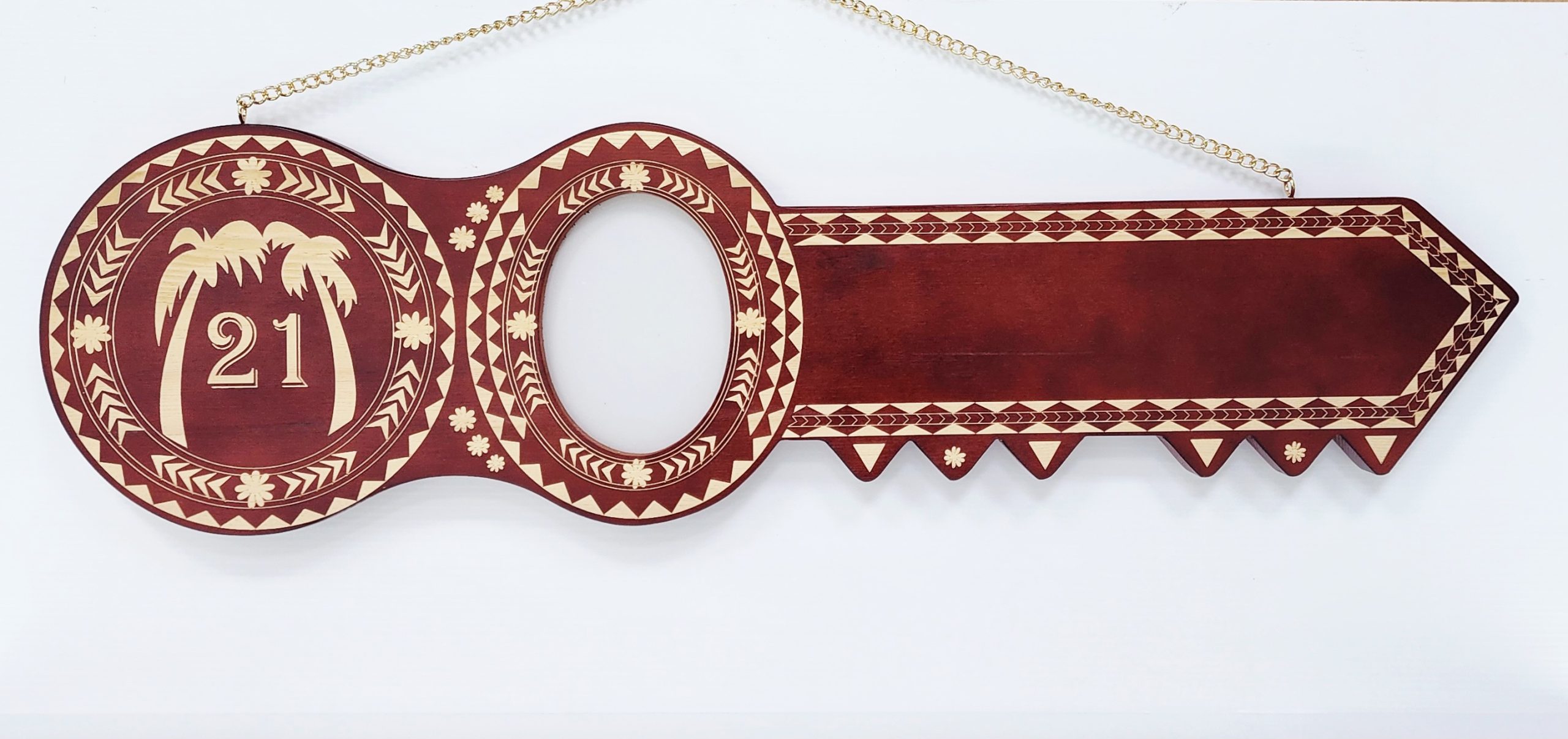 Island Design Wooden Birthday Key with "Two Palm Trees" & "21" Laser Engraved – SJ2513DB 21st Keys Island Design Wooden Birthday Key with "Two Palm Trees" & "21" Laser Engraved – SJ2513DB 21st Keys