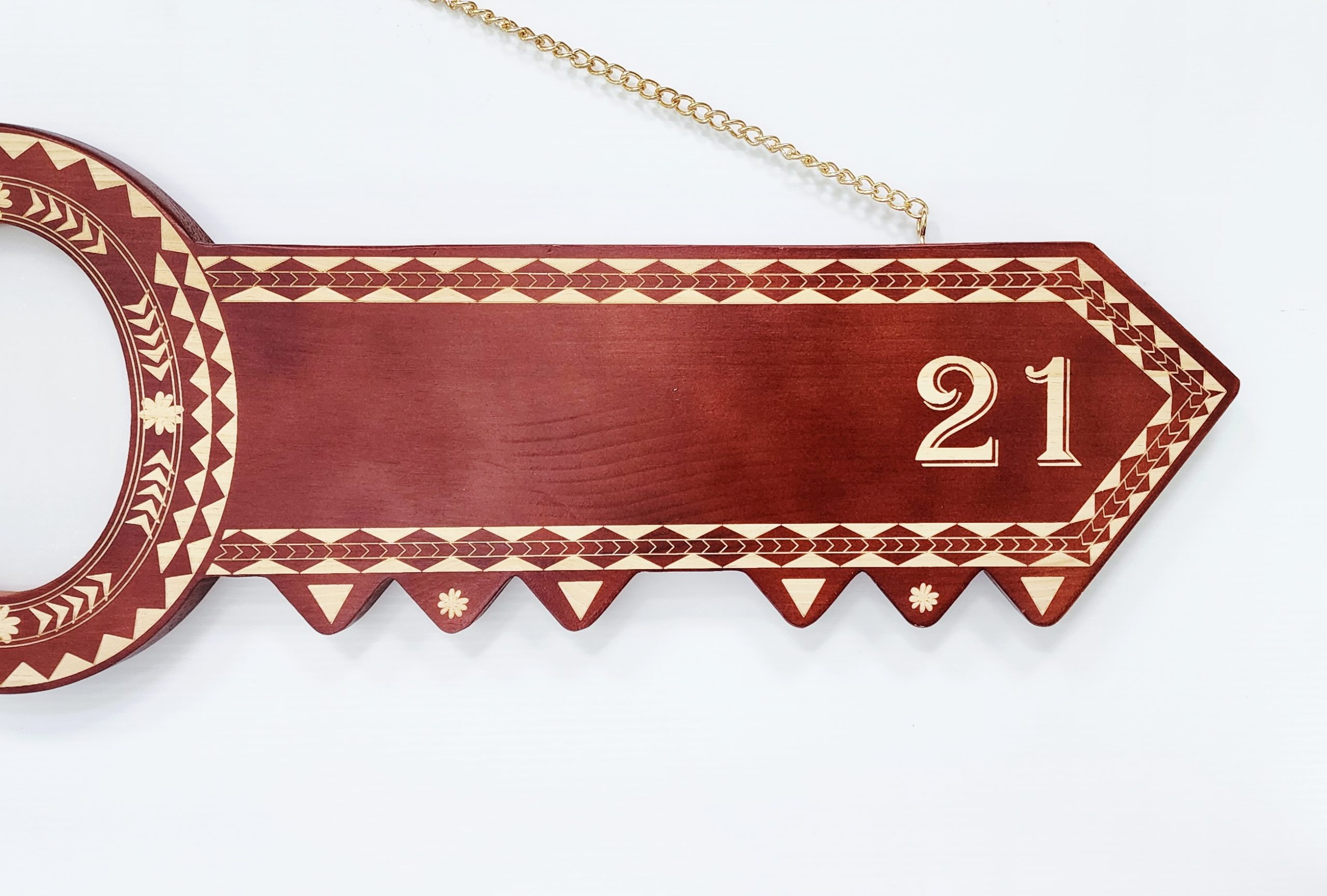 Island Design Wooden Birthday Key with "Tongan Sila" & "21" Laser Engraved – SJ2106DB 21st Keys Island Design Wooden Birthday Key with "Tongan Sila" & "21" Laser Engraved – SJ2106DB 21st Keys
