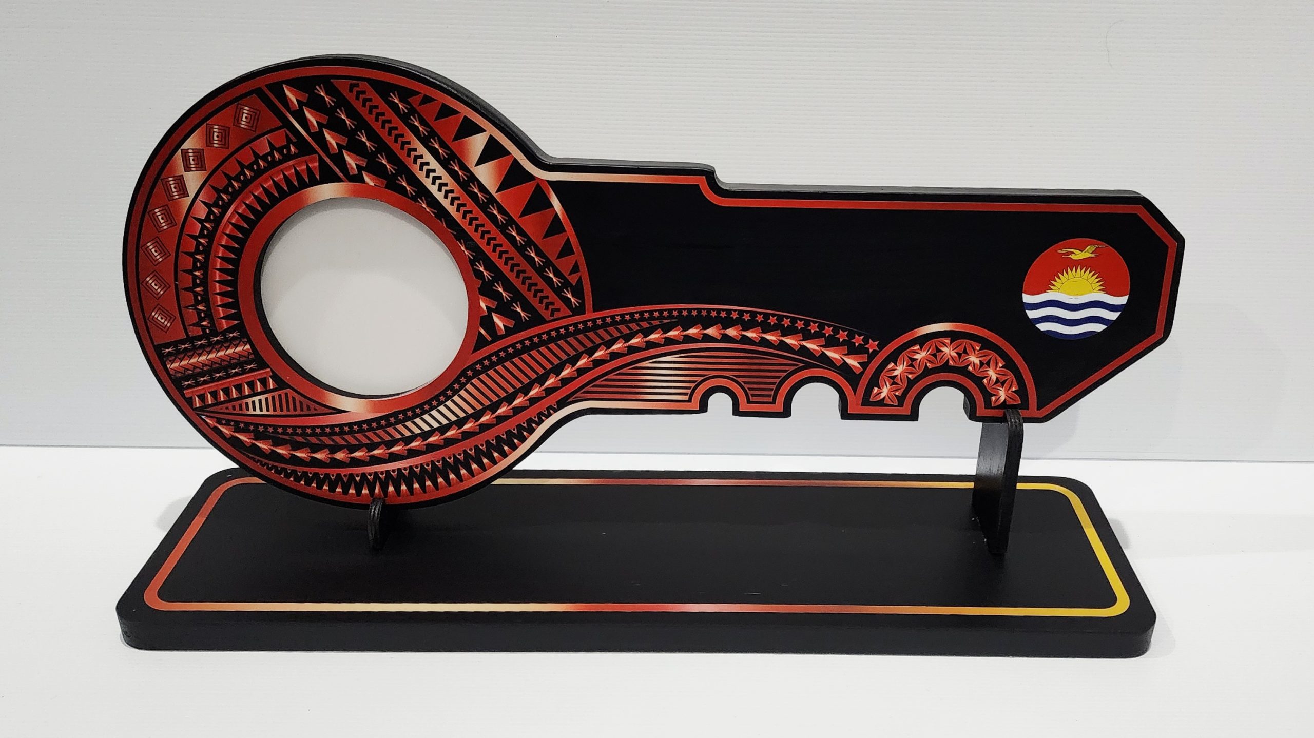 Island Design Red & White Theme Colour UV Printed Wooden Birthday Key with "Kiribati Flag" – SJ2251 21st Keys Island Design Red & White Theme Colour UV Printed Wooden Birthday Key with "Kiribati Flag" – SJ2251 21st Keys