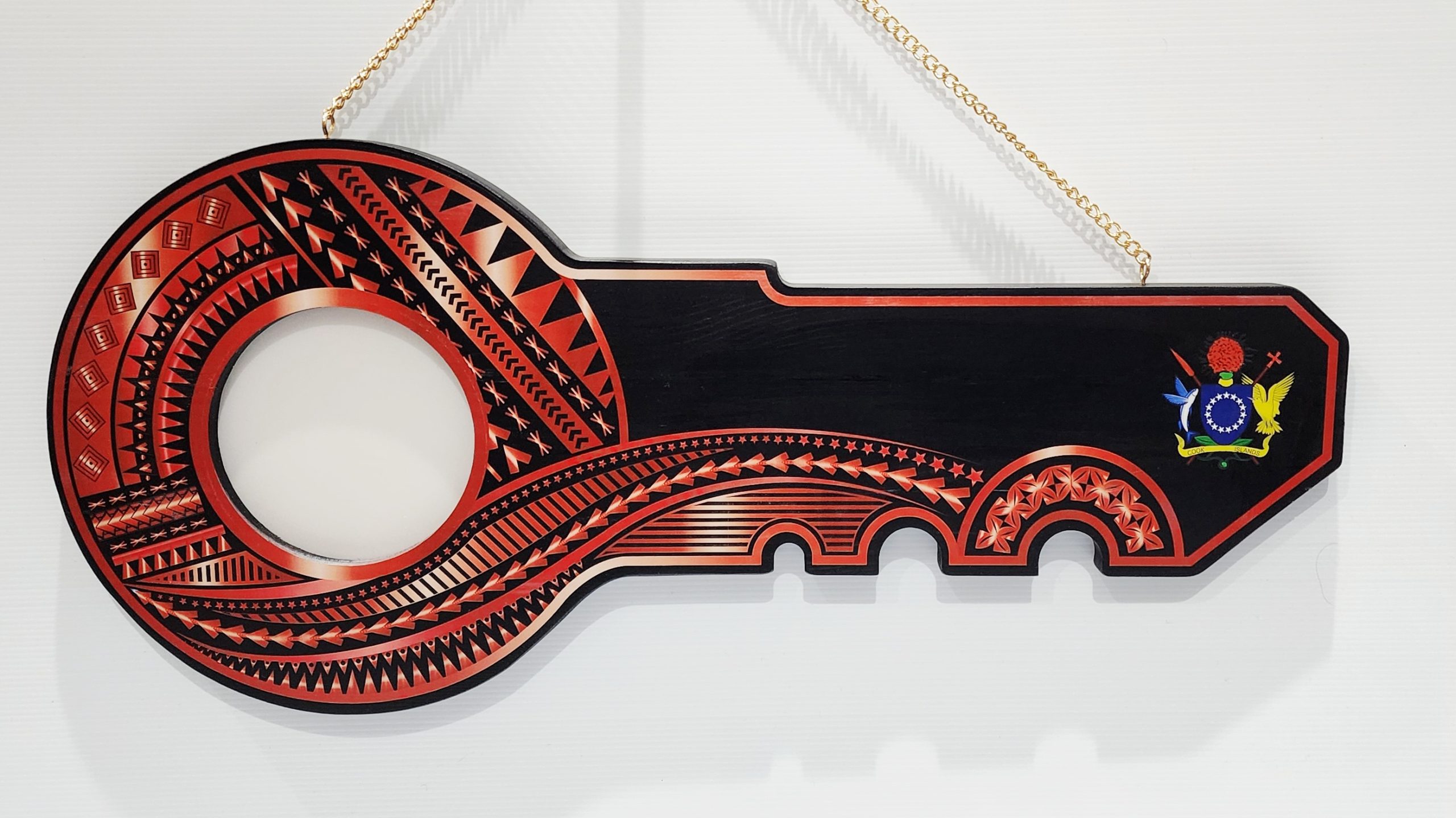 Island Design Red & White Theme Colour UV Printed Wooden Birthday Key with "Coat of arms of Cook Island" – SJ2249 21st Keys Island Design Red & White Theme Colour UV Printed Wooden Birthday Key with "Coat of arms of Cook Island" – SJ2249 21st Keys