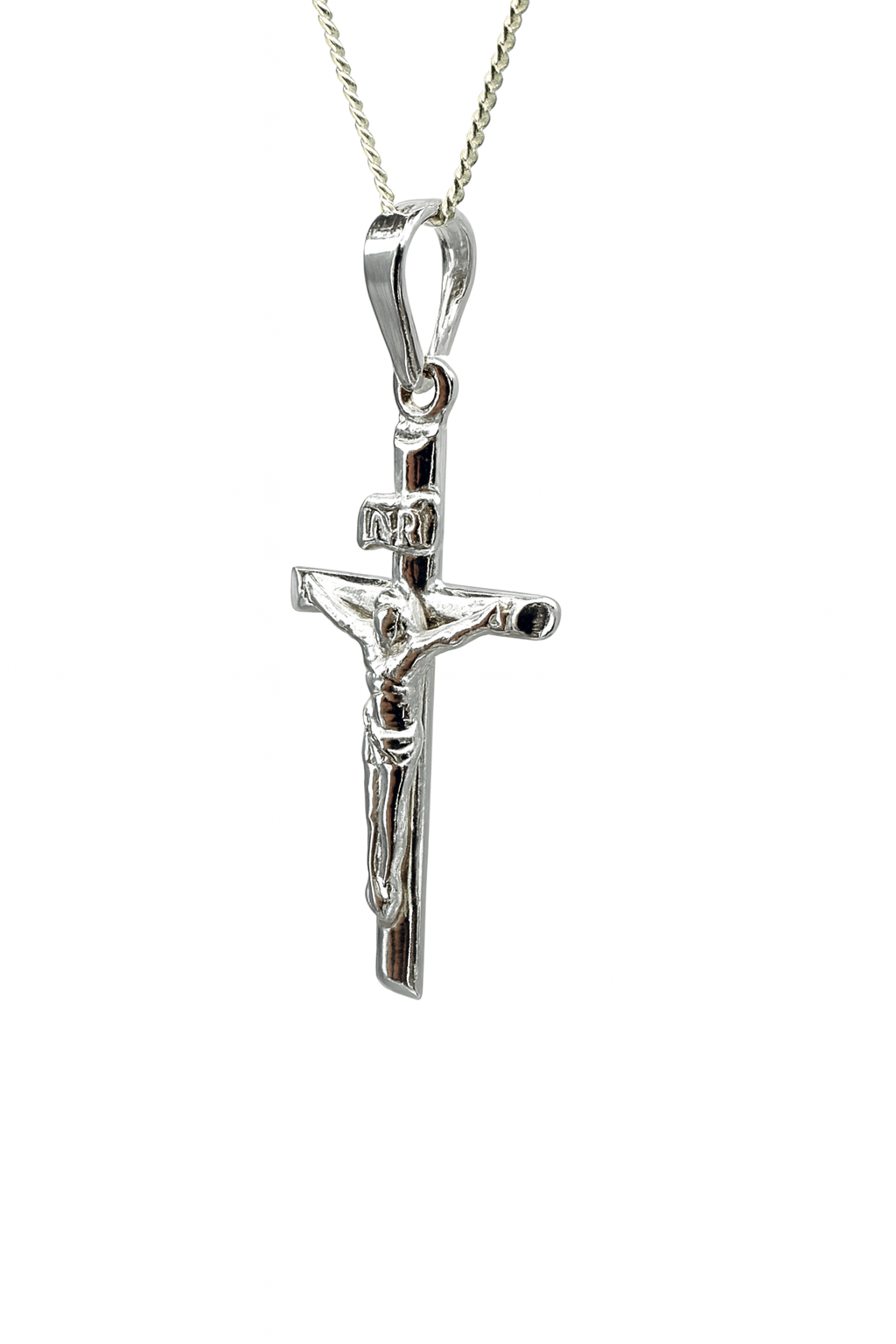 Sterling Silver Crucific Cross Pendant with Complimentary Chain - S113226P/7 Sterling Silver Pendants Sterling Silver Crucific Cross Pendant with Complimentary Chain - S113226P/7 Sterling Silver Pendants
