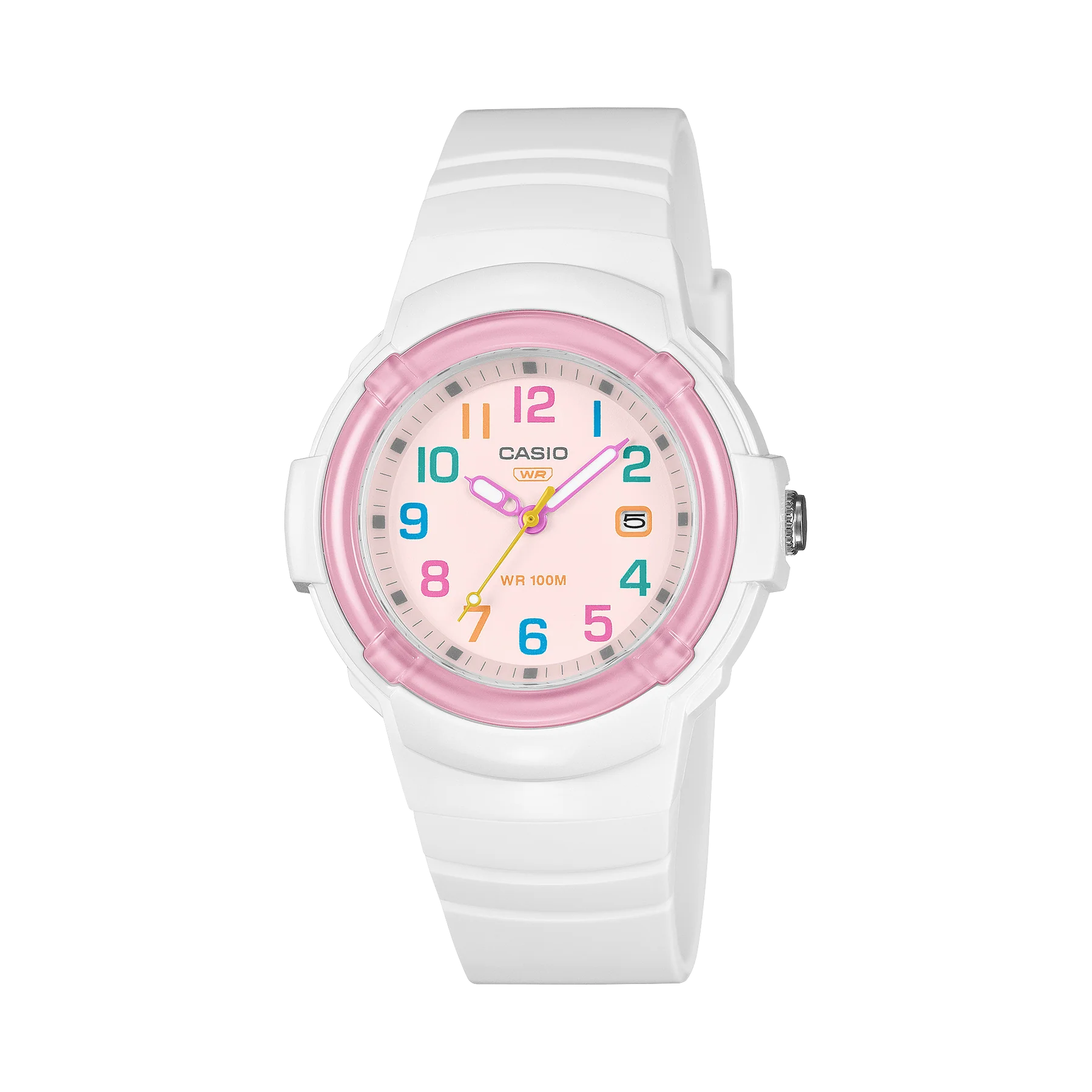 Casio LX800H-7A1 | White Resin Band Watch | 100 M Water Resistant Quartz - LX800H-7A1 CASIO 